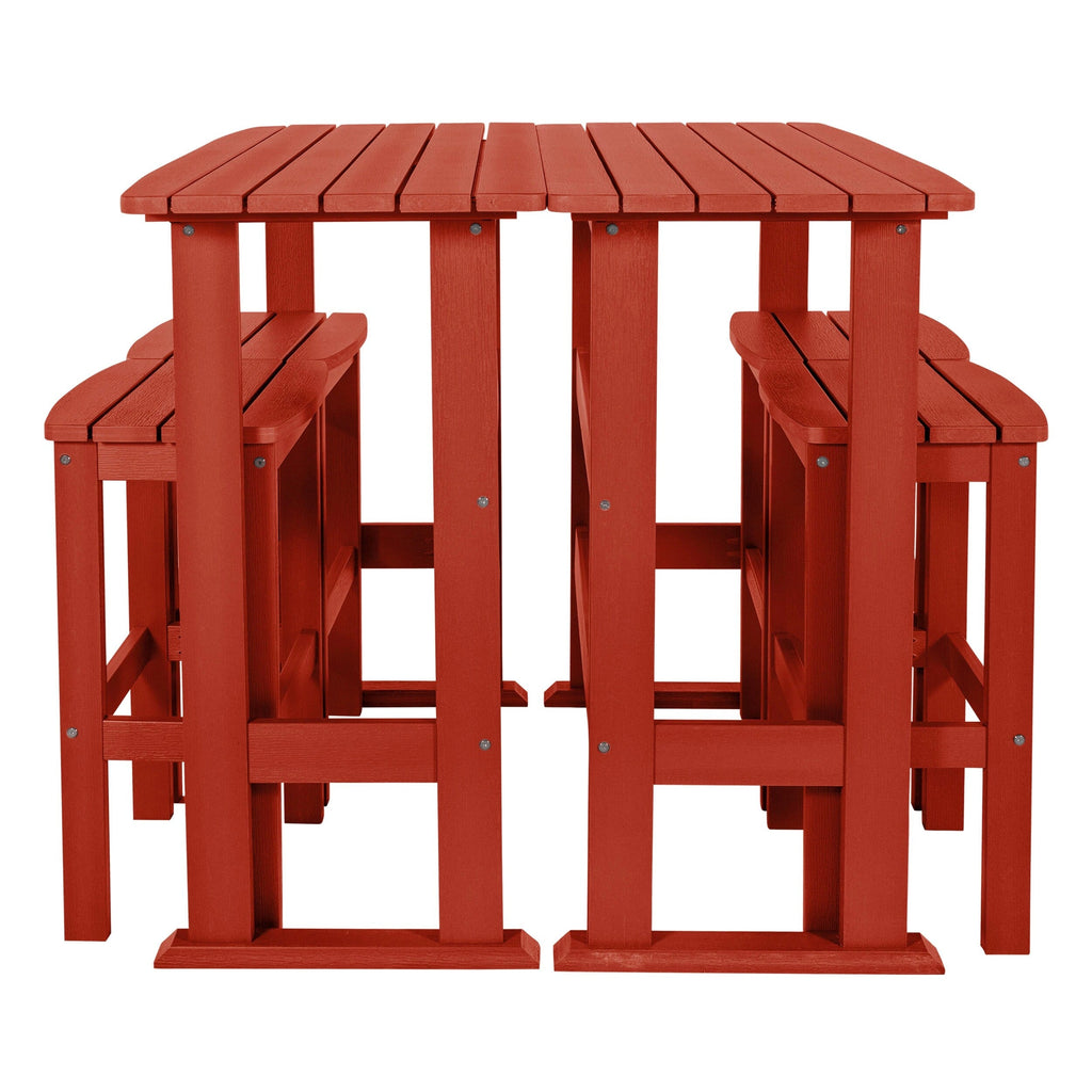 Ensemble de balcon extérieur Lehigh 6 pièces - Hauteur bar