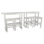 Ensemble de balcon extérieur Lehigh 6 pièces - Hauteur bar