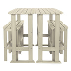 Ensemble de balcon extérieur Lehigh 6 pièces - Hauteur bar