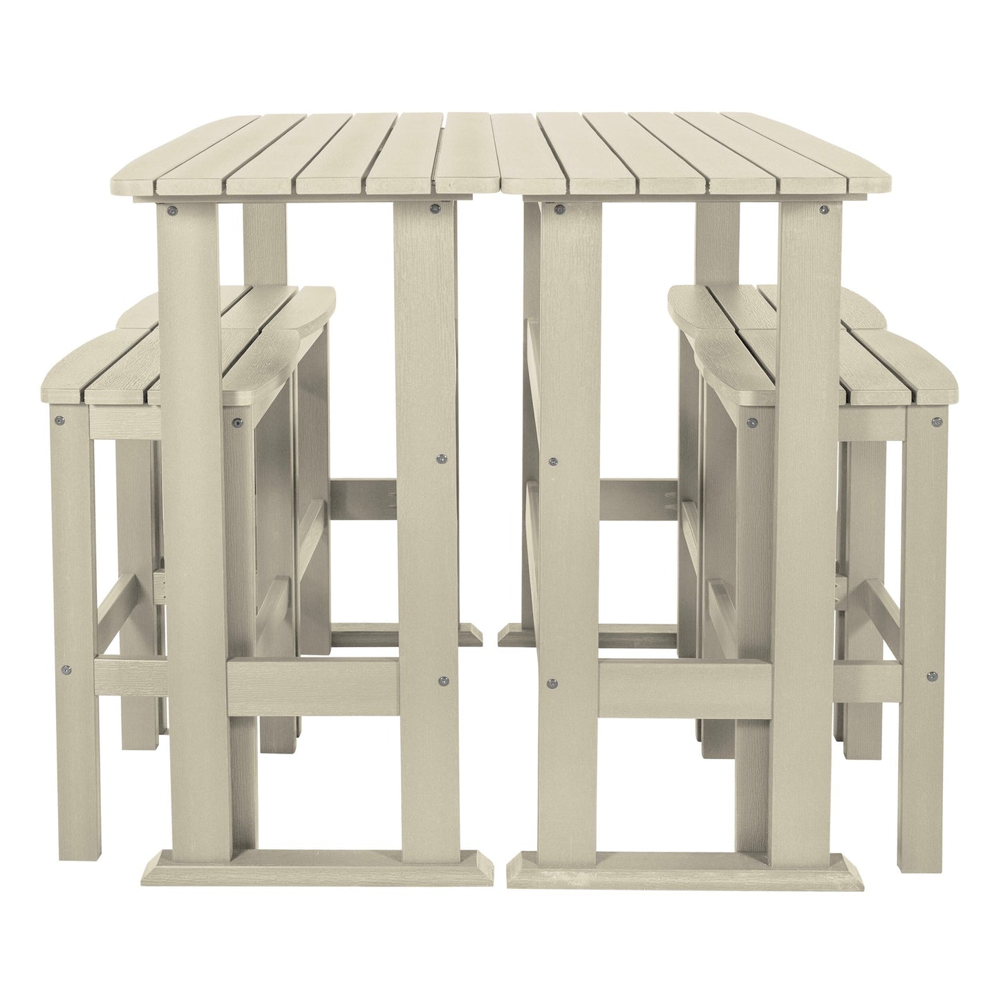 Ensemble de balcon extérieur Lehigh 6 pièces - Hauteur bar
