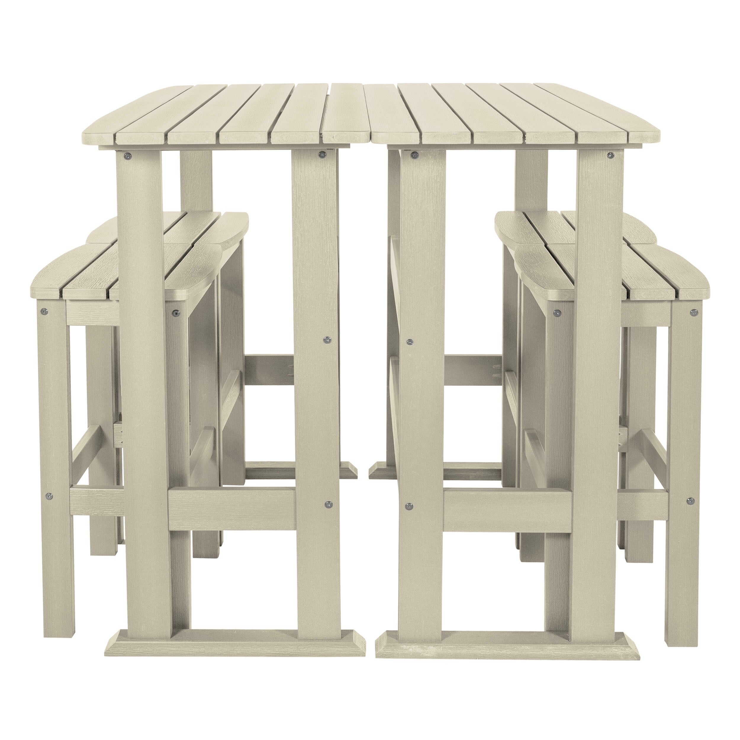 Ensemble de balcon extérieur Lehigh 6 pièces - Hauteur bar