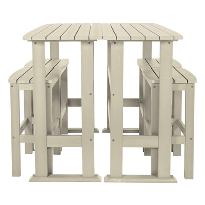 Ensemble de balcon extérieur Lehigh 6 pièces - Hauteur bar
