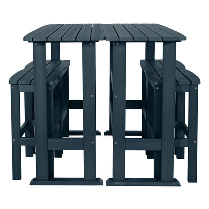 Ensemble de balcon extérieur Lehigh 6 pièces - Hauteur bar