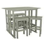 Ensemble de balcon extérieur Lehigh 6 pièces - Hauteur bar