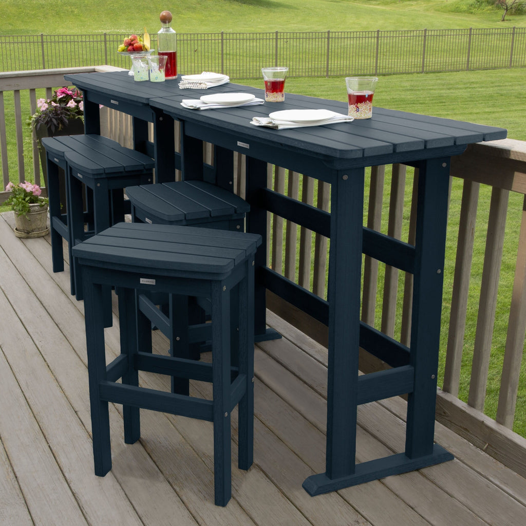 Ensemble de balcon extérieur Lehigh 6 pièces - Hauteur bar