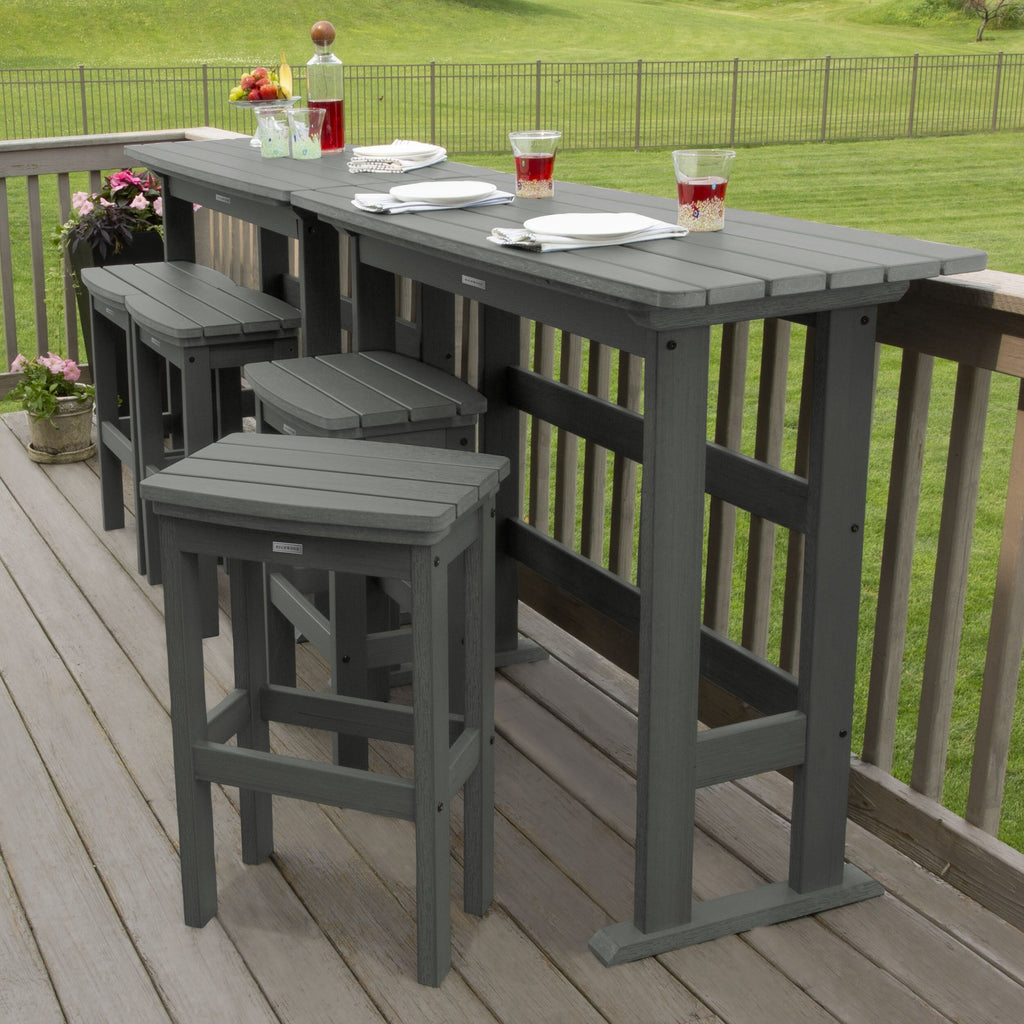 Ensemble de balcon extérieur Lehigh 6 pièces - Hauteur bar