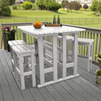 Ensemble de balcon extérieur Lehigh 6 pièces - Hauteur bar