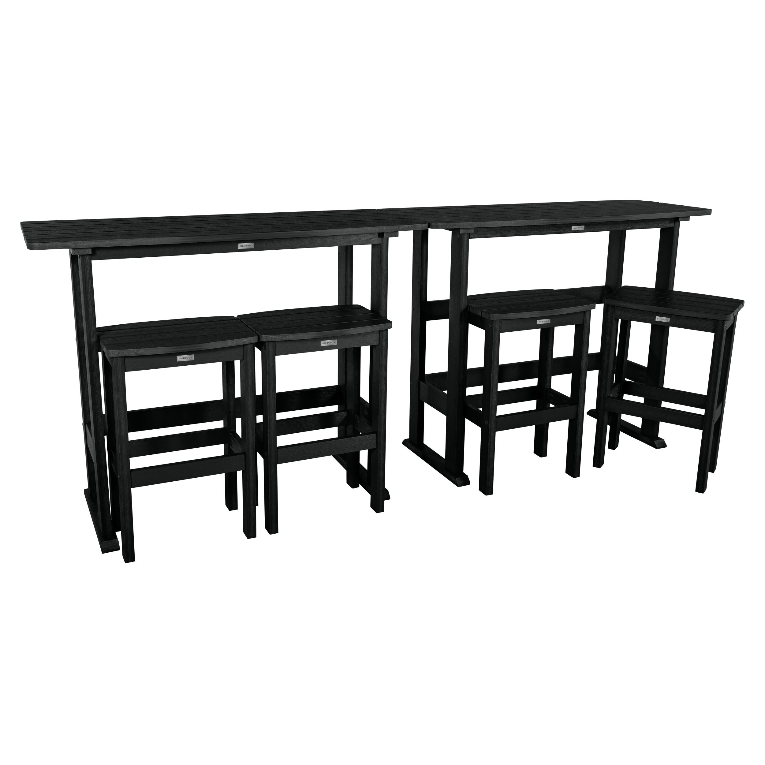 Ensemble de balcon extérieur Lehigh 6 pièces - Hauteur bar