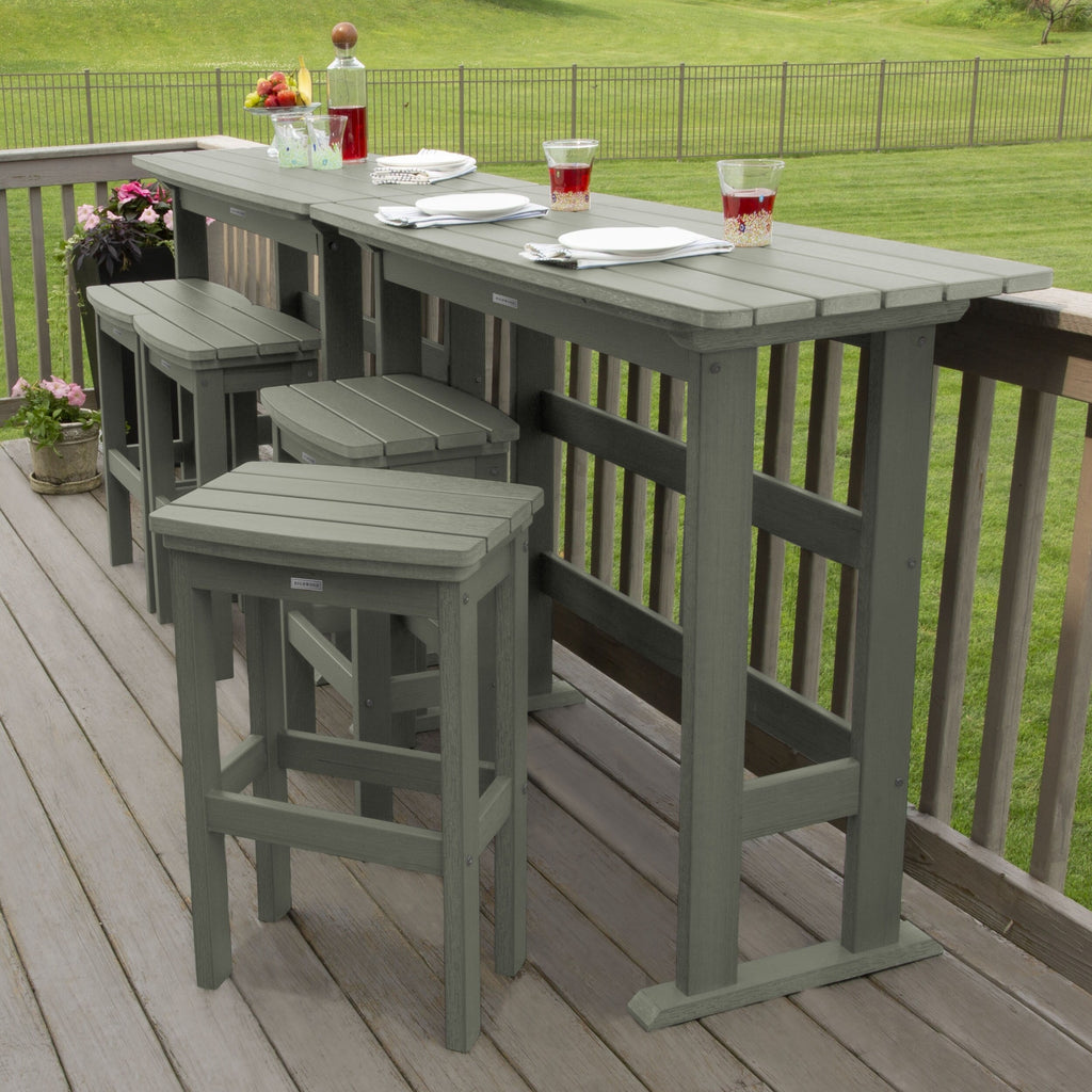 Ensemble de balcon extérieur Lehigh 6 pièces - Hauteur bar