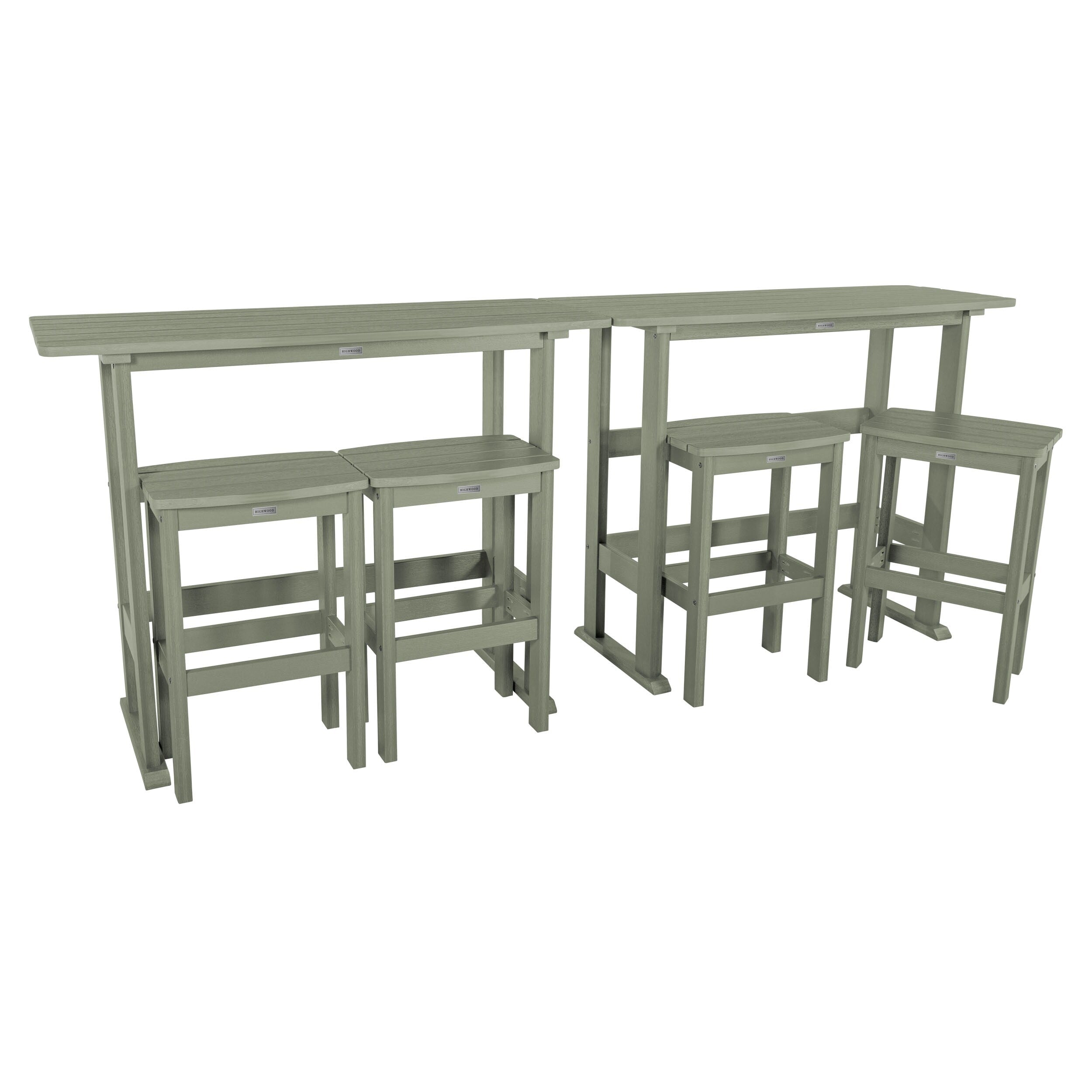 Ensemble de balcon extérieur Lehigh 6 pièces - Hauteur bar