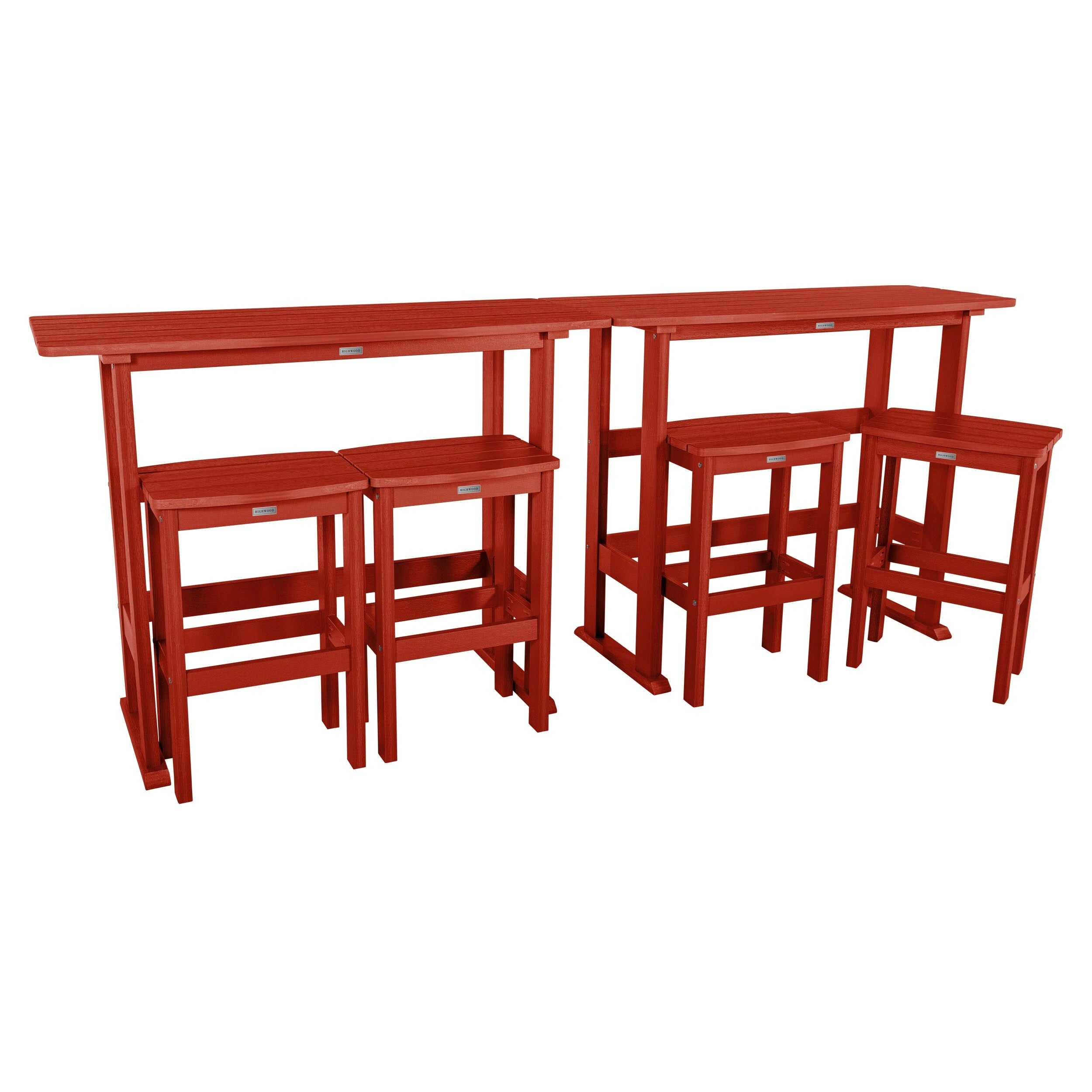 Ensemble de balcon extérieur Lehigh 6 pièces - Hauteur bar