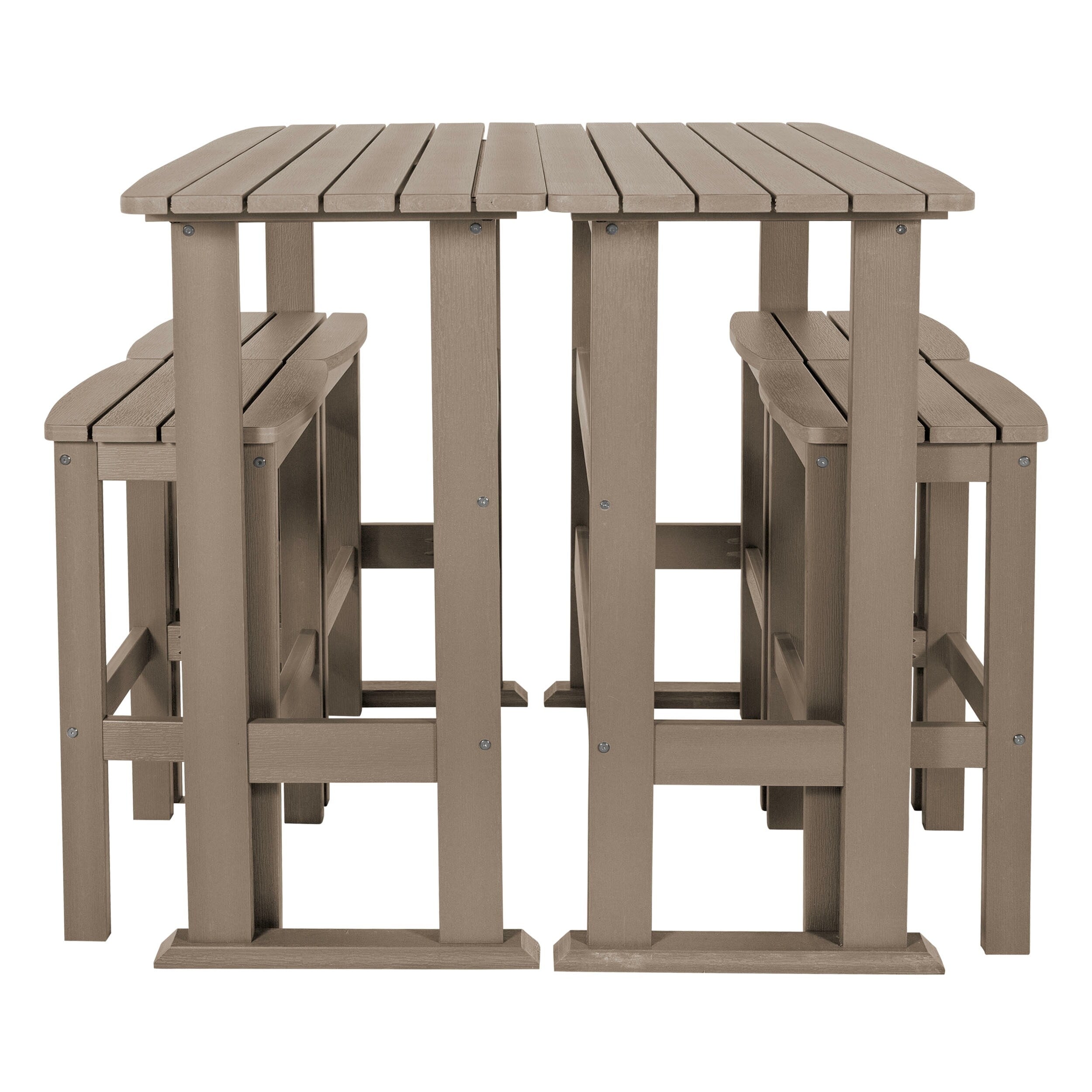 Ensemble de balcon extérieur Lehigh 6 pièces - Hauteur bar