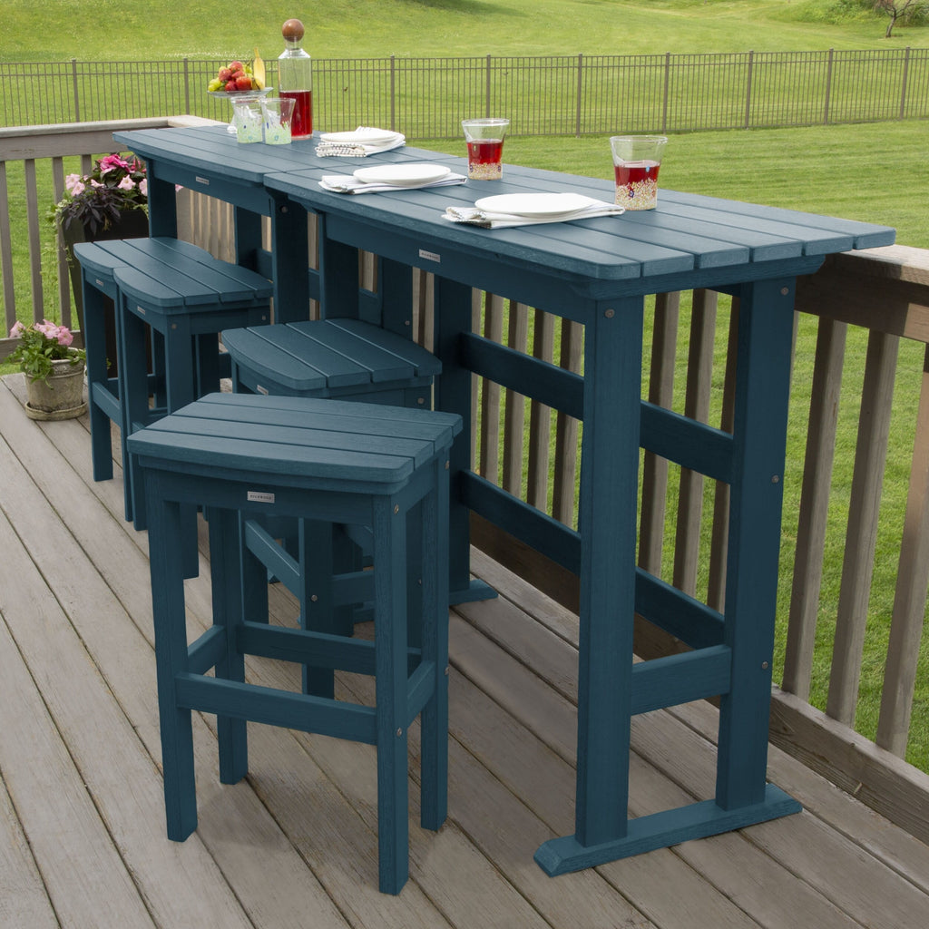 Ensemble de balcon extérieur Lehigh 6 pièces - Hauteur bar