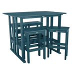 Ensemble de balcon extérieur Lehigh 6 pièces - Hauteur bar