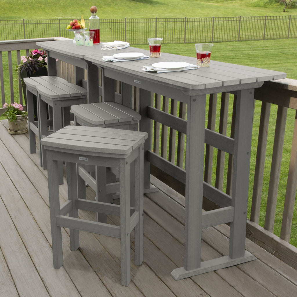 Ensemble de balcon extérieur Lehigh 6 pièces - Hauteur bar