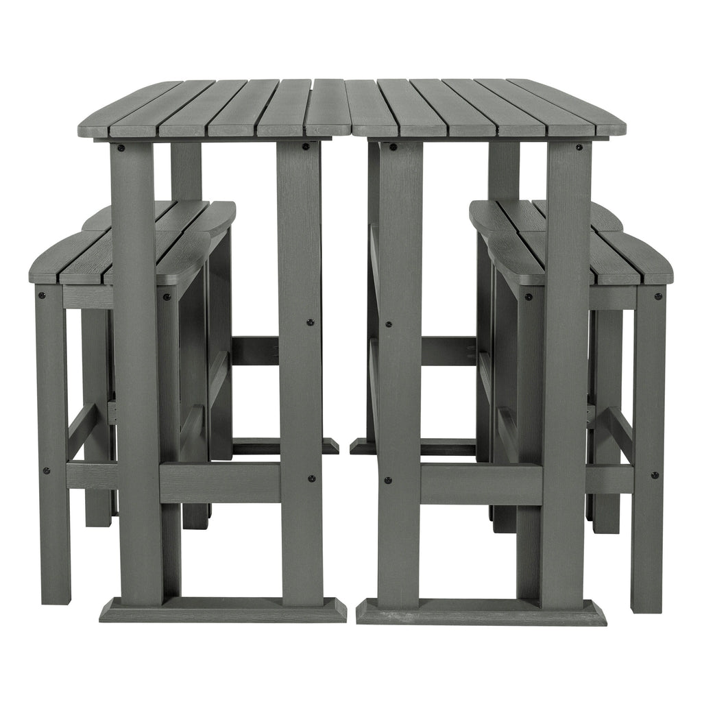 Ensemble de balcon extérieur Lehigh 6 pièces - Hauteur bar