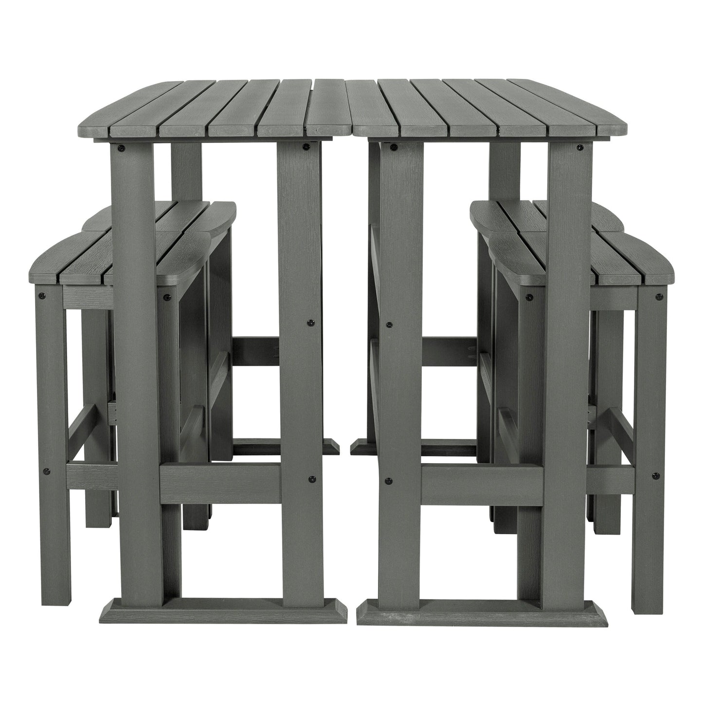 Ensemble de balcon extérieur Lehigh 6 pièces - Hauteur bar