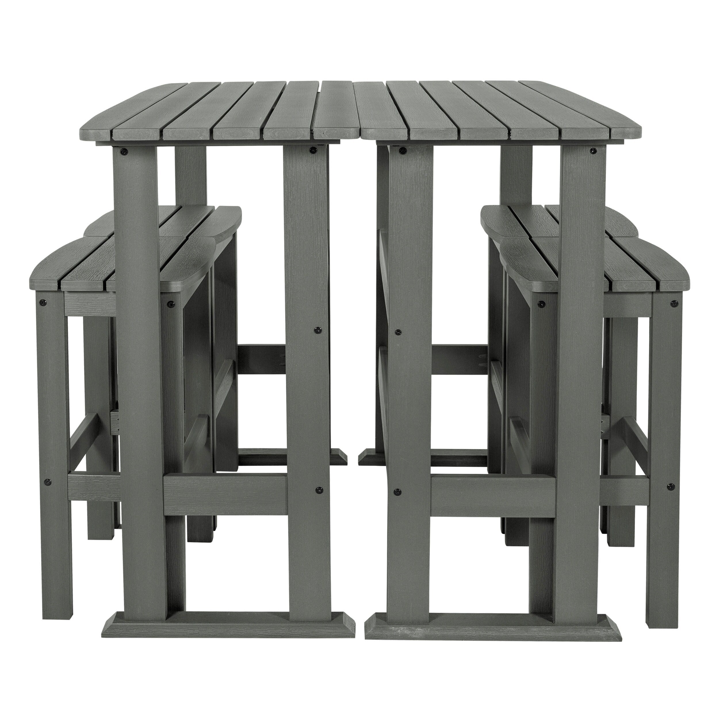 Ensemble de balcon extérieur Lehigh 6 pièces - Hauteur bar