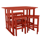 Ensemble de balcon extérieur Lehigh 6 pièces - Hauteur bar