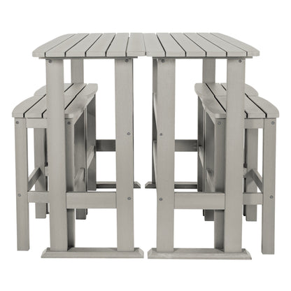 Ensemble de balcon extérieur Lehigh 6 pièces - Hauteur bar