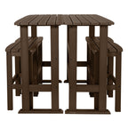 Ensemble de balcon extérieur Lehigh 6 pièces - Hauteur bar