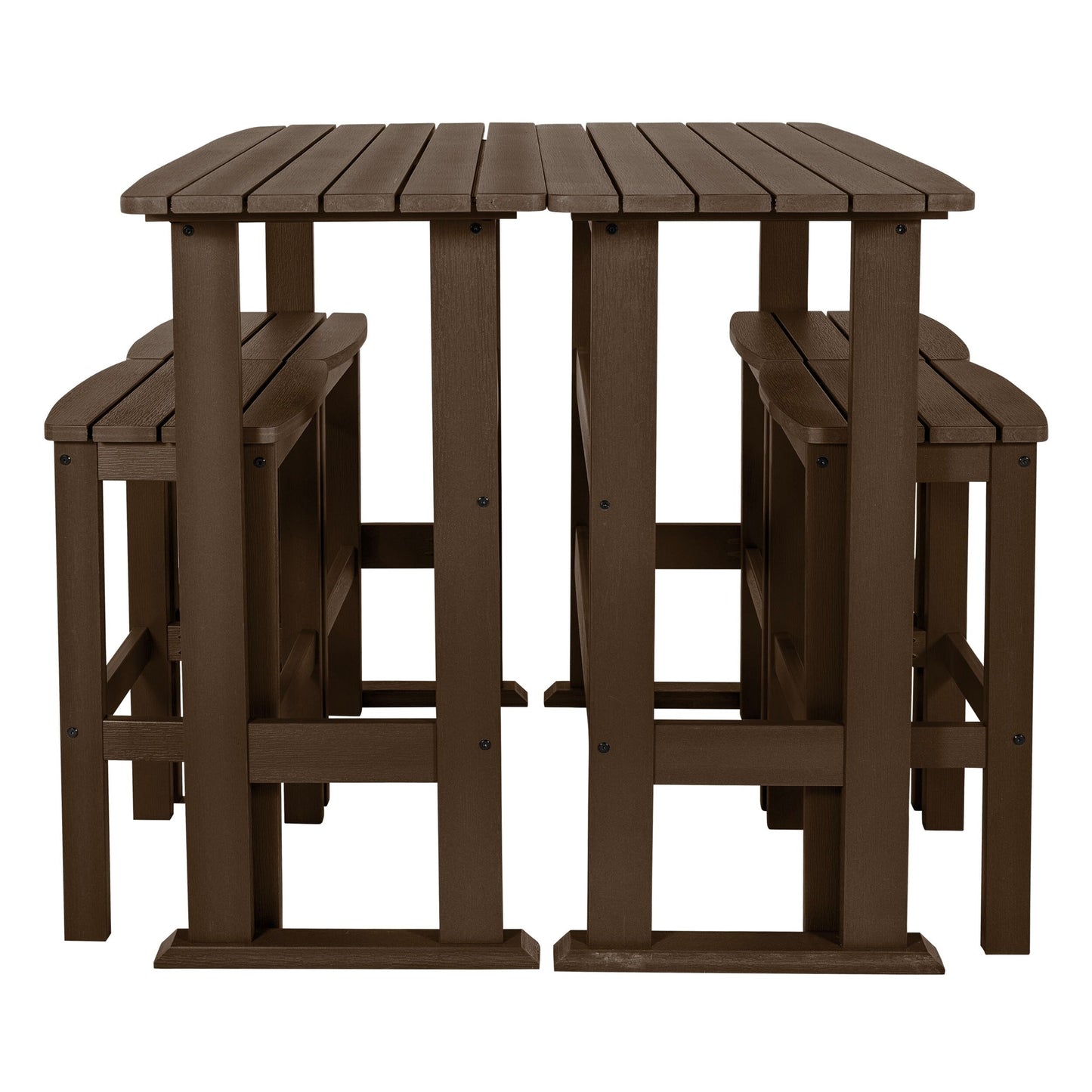 Ensemble de balcon extérieur Lehigh 6 pièces - Hauteur bar