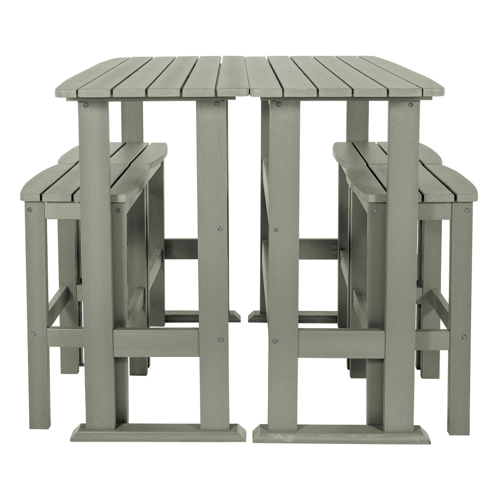 Ensemble de balcon extérieur Lehigh 6 pièces - Hauteur bar