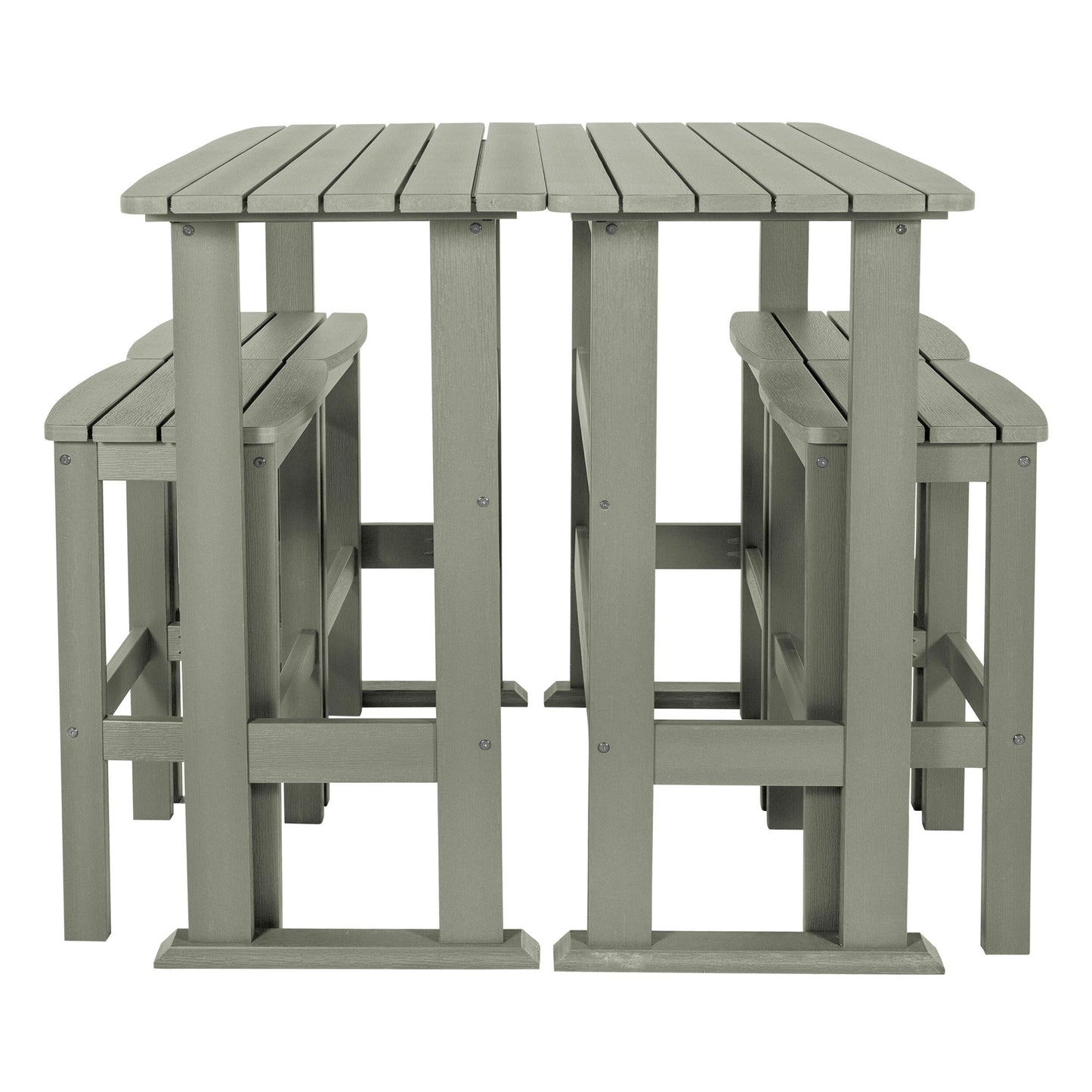 Ensemble de balcon extérieur Lehigh 6 pièces - Hauteur bar