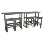 Ensemble de balcon extérieur Lehigh 6 pièces - Hauteur bar