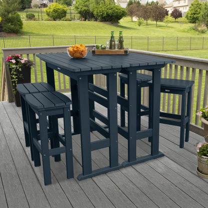 Ensemble de balcon extérieur Lehigh 6 pièces - Hauteur bar
