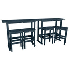 Ensemble de balcon extérieur Lehigh 6 pièces - Hauteur bar
