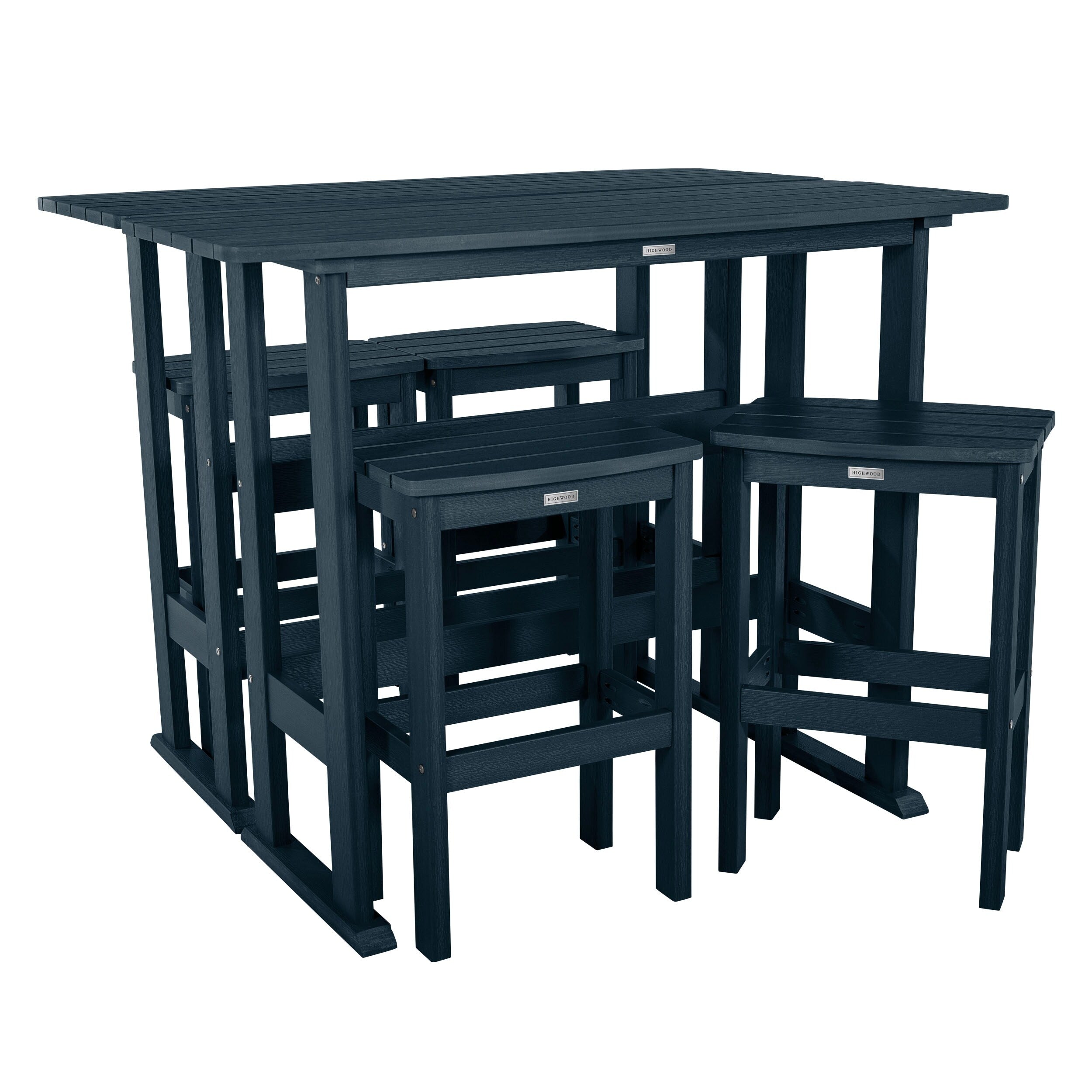 Ensemble de balcon extérieur Lehigh 6 pièces - Hauteur bar