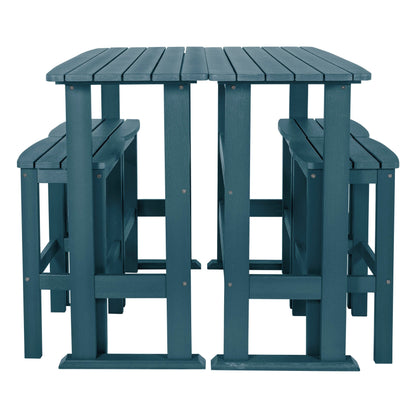 Ensemble de balcon extérieur Lehigh 6 pièces - Hauteur bar