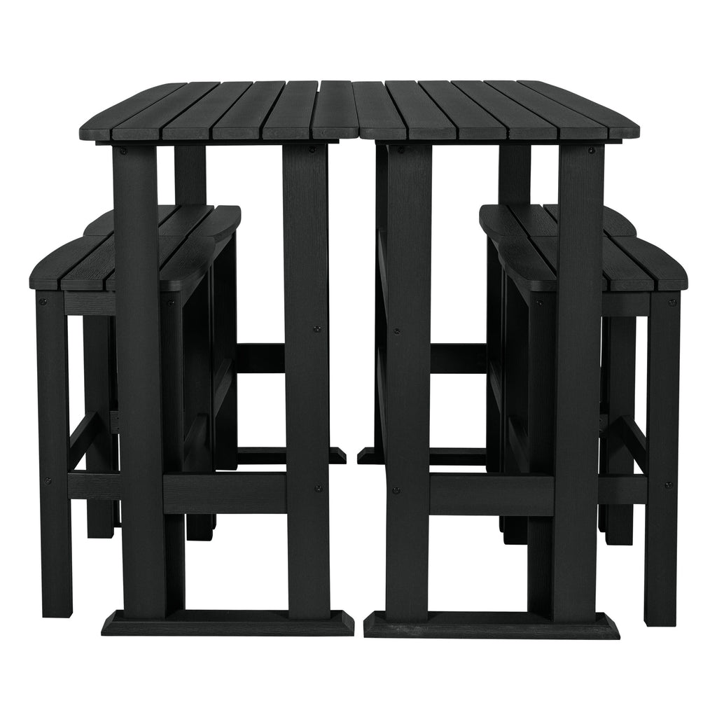 Ensemble de balcon extérieur Lehigh 6 pièces - Hauteur bar