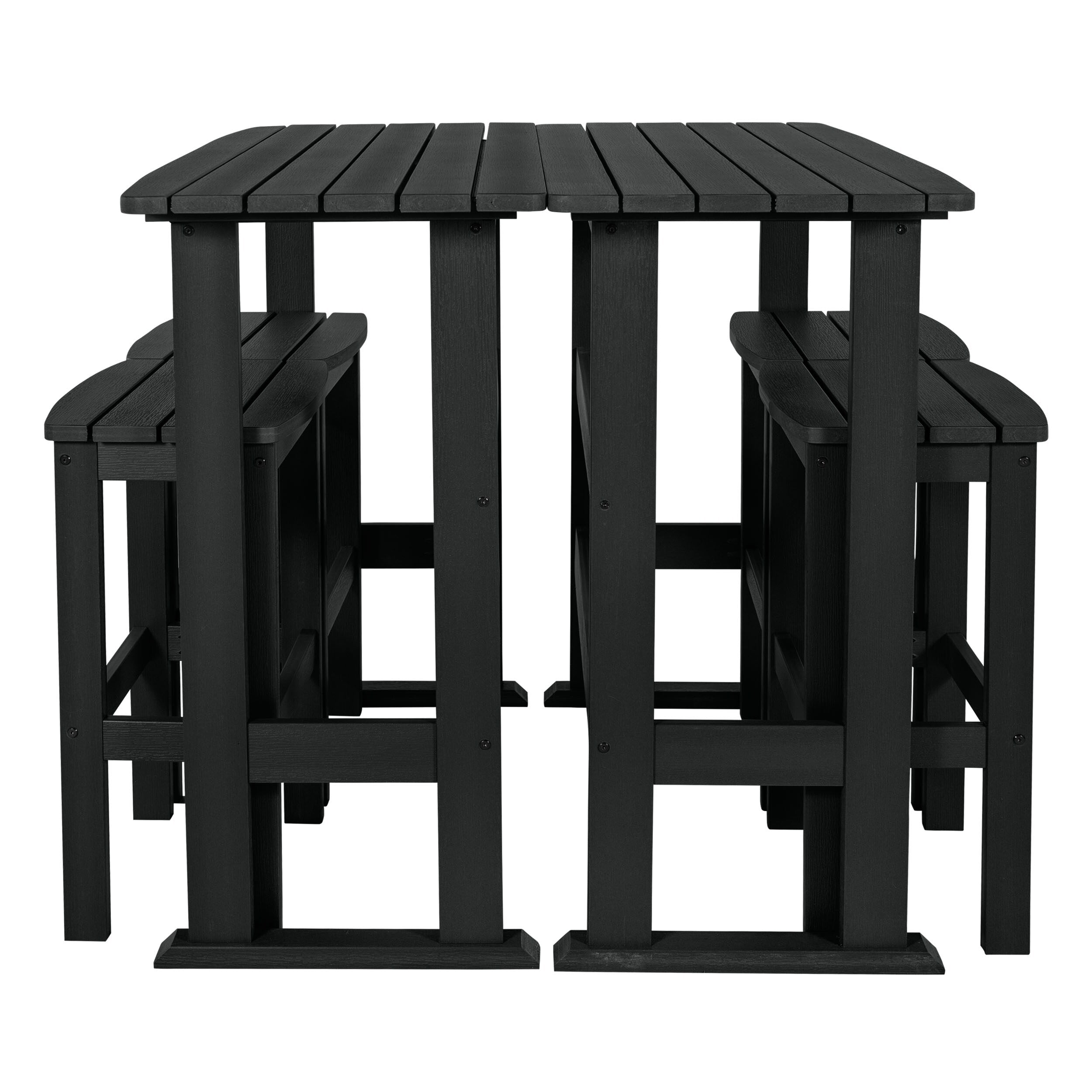 Ensemble de balcon extérieur Lehigh 6 pièces - Hauteur bar