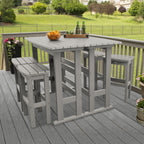 Ensemble de balcon extérieur Lehigh 6 pièces - Hauteur bar