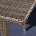 Ensemble de salle à manger d'extérieur carré en osier Lenox 5 pièces avec coussins par Christopher Knight Home