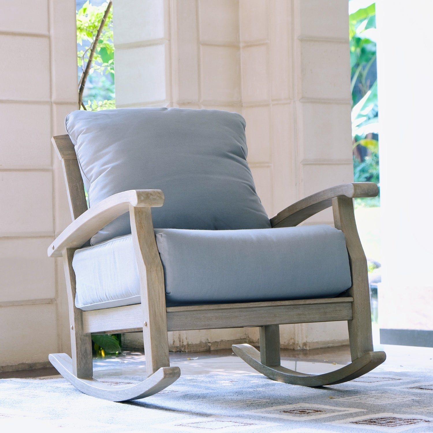 Ensemble de salon de jardin Cambridge Casual Leon 3 pièces en teck avec coussin