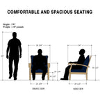 Ensemble de conversation de patio Cambridge Casual Leon 5 pièces en bois de teck