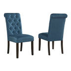 Chaise de salle à manger capitonnée en bois massif Leviton de Roundhill Furniture (lot de 2)