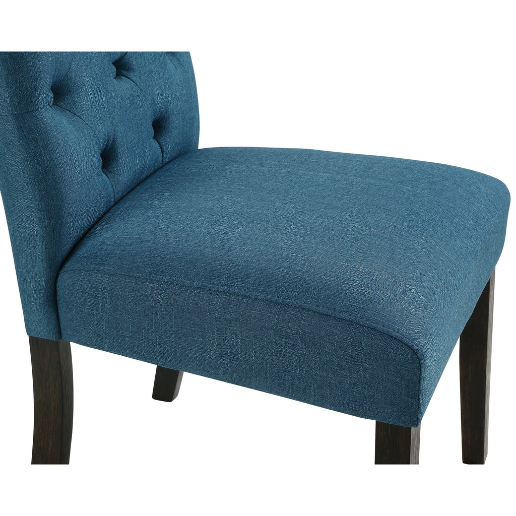 Chaise de salle à manger capitonnée en bois massif Leviton de Roundhill Furniture (lot de 2)