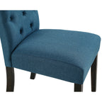 Chaise de salle à manger capitonnée en bois massif Leviton de Roundhill Furniture (lot de 2)