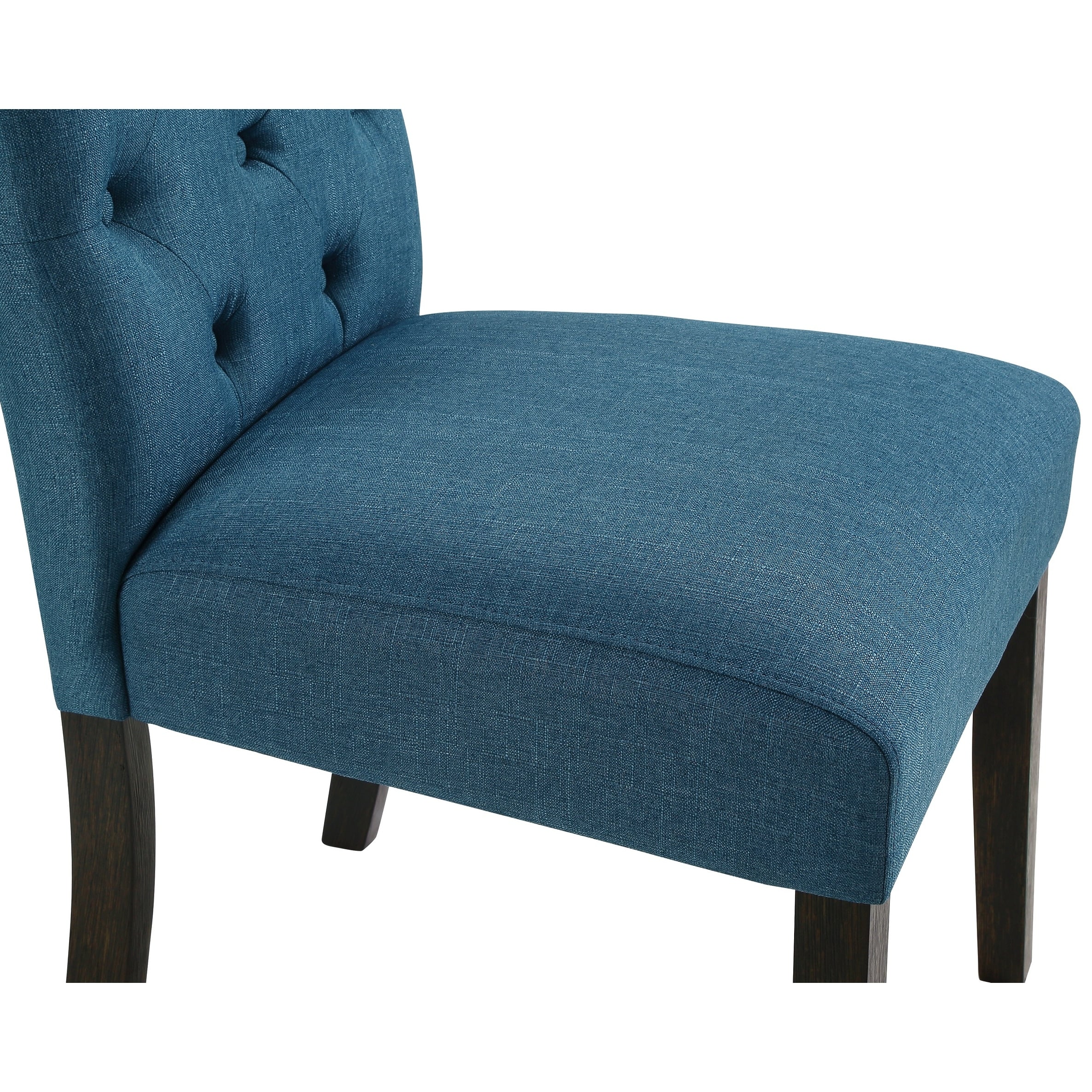 Chaise de salle à manger capitonnée en bois massif Leviton de Roundhill Furniture (lot de 2)
