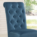 Chaise de salle à manger capitonnée en bois massif Leviton de Roundhill Furniture (lot de 2)