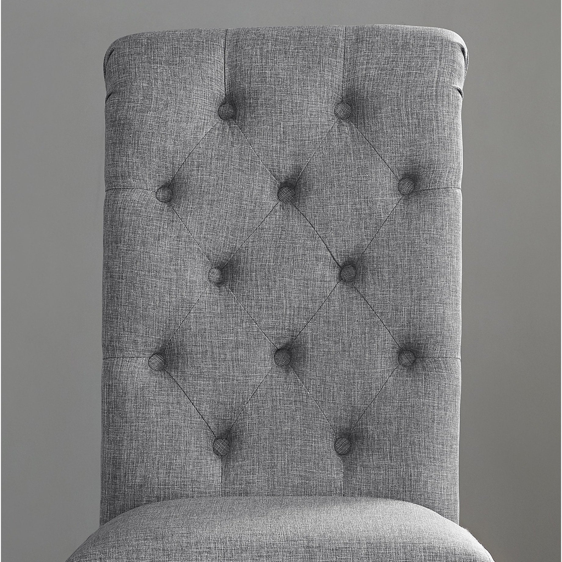 Chaise de salle à manger capitonnée en bois massif Leviton de Roundhill Furniture (lot de 2)