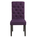 Chaise de salle à manger capitonnée en bois massif Leviton de Roundhill Furniture (lot de 2)