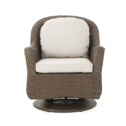 Fauteuil club d'extérieur en osier Liam (lot de 2) par Christopher Knight Home