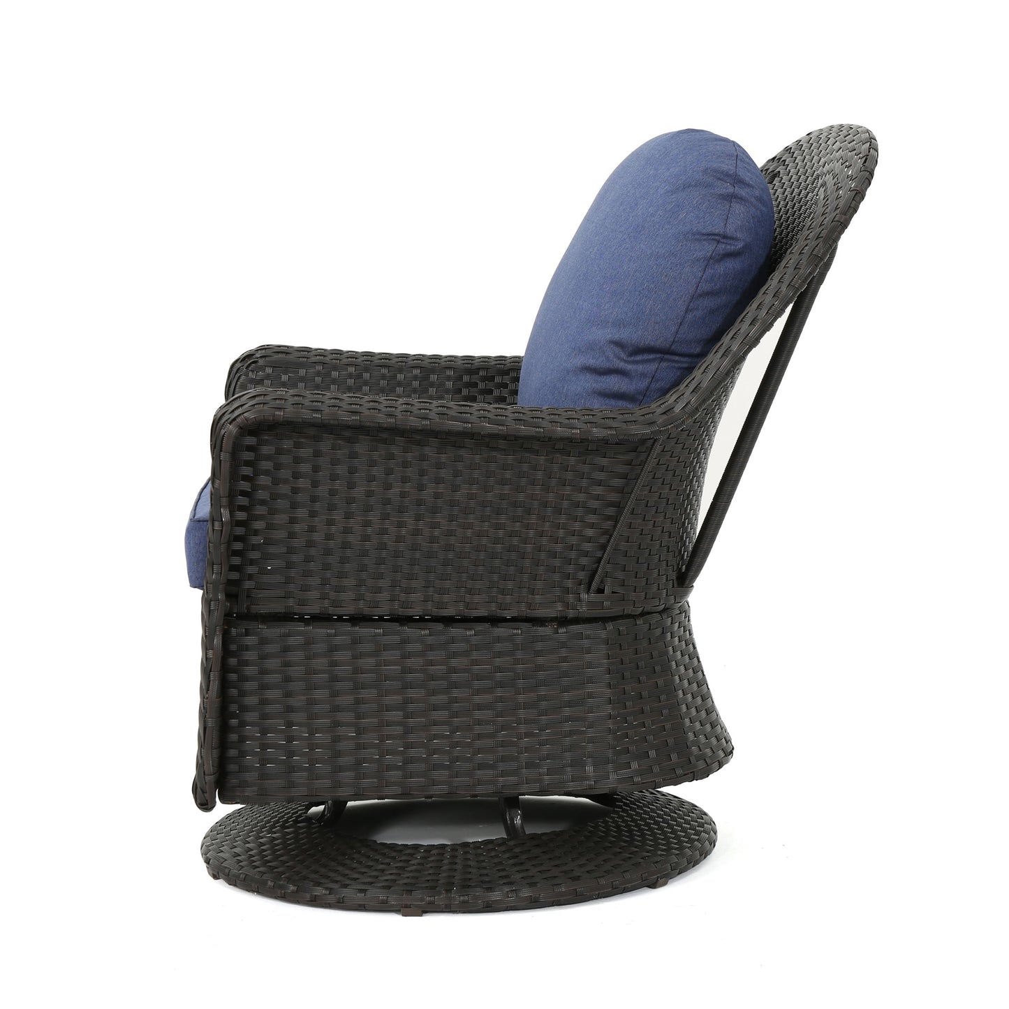 Fauteuil club d'extérieur en osier Liam (lot de 2) par Christopher Knight Home