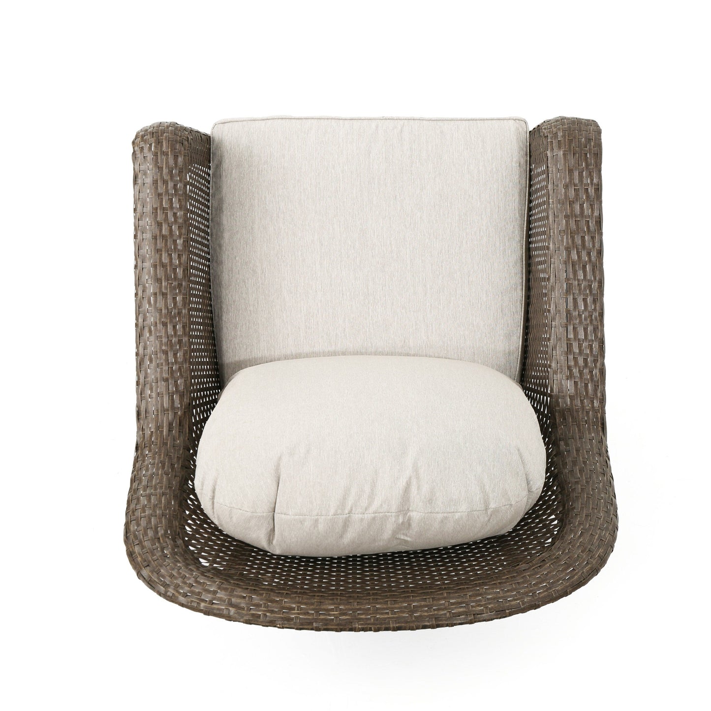 Fauteuil club d'extérieur en osier Liam (lot de 2) par Christopher Knight Home
