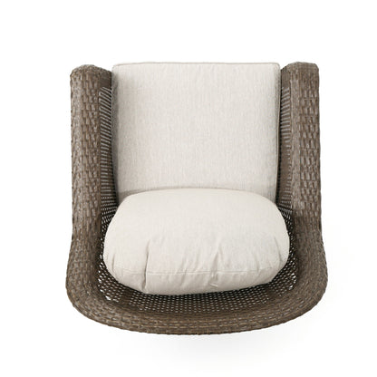 Fauteuil club d'extérieur en osier Liam (lot de 2) par Christopher Knight Home